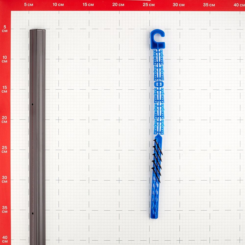 Порог алюминиевый угловой внутренний 19х19х900 мм венге