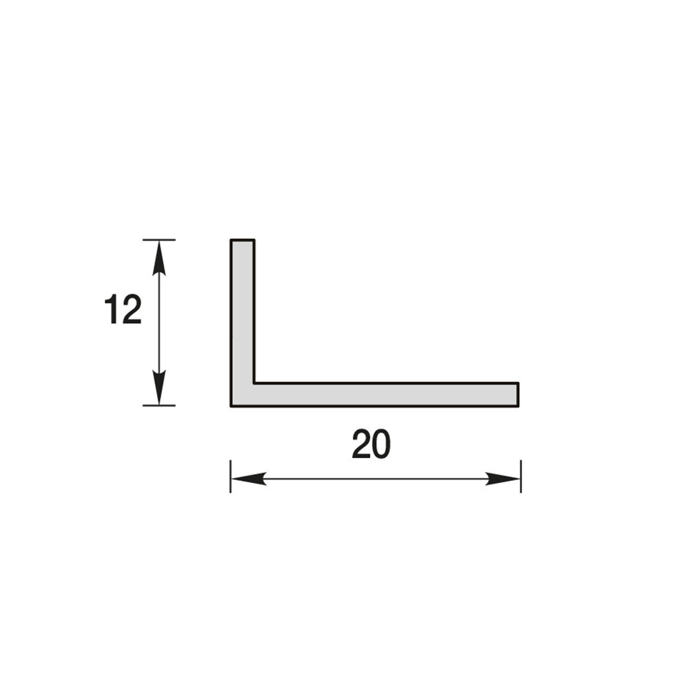 Уголок ПВХ 12х20х2700 мм текстурированный дуб северный