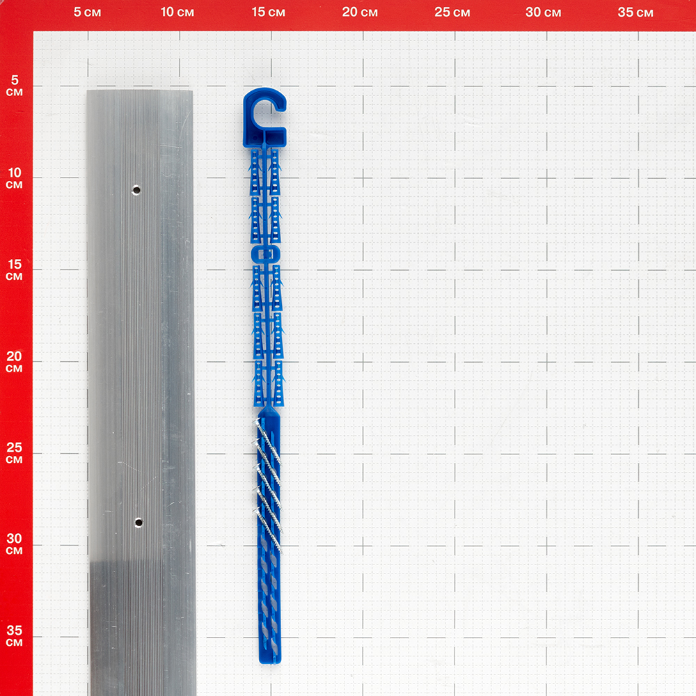 Порог алюминиевый одноуровневый стык 60х900 мм без покрытия
