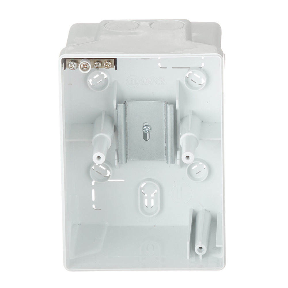 Щит распределительный навесной Makel ЩРН-П-2 пластиковый IP40 2 модуля белый