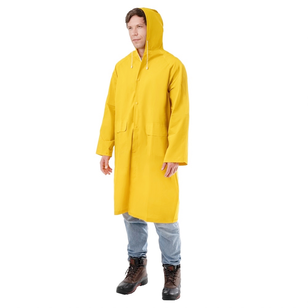 Плащ влагозащитный ПВХ КМ 52-54 рост 170-176 см желтый