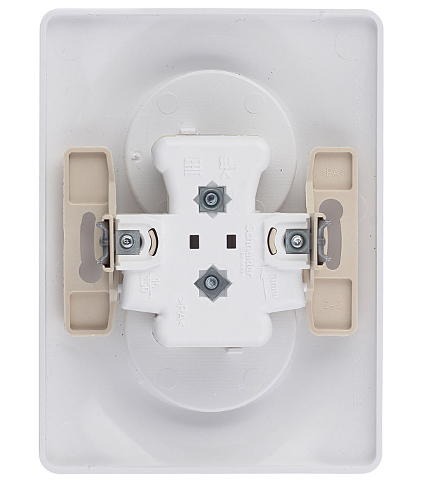 Розетка Systeme Electric Glossa встраиваемая белая (GSL000120)