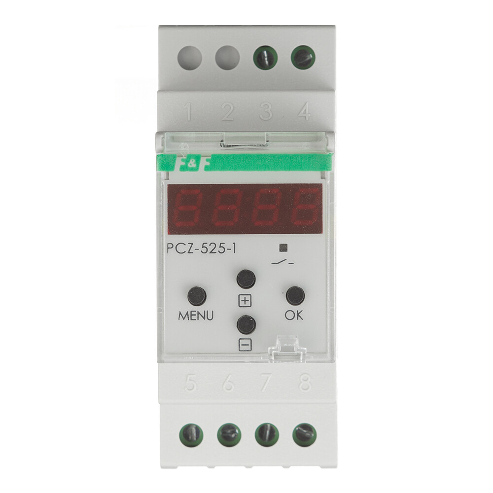 Реле времени модульное F&F PCZ-525-1 (EA02.002.011) 230 В 16 А 1P+N