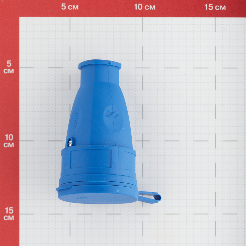 Розетка штепсельная Svet одинарная с заземлением IP44 синяя