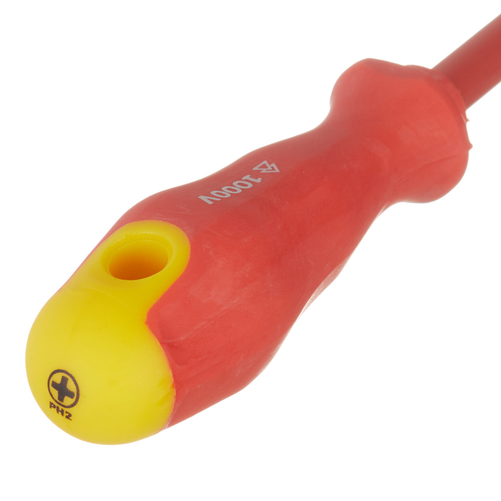 Отвертка диэлектрическая крестовая PH2 150 мм 1000 В Онлайт (82990)