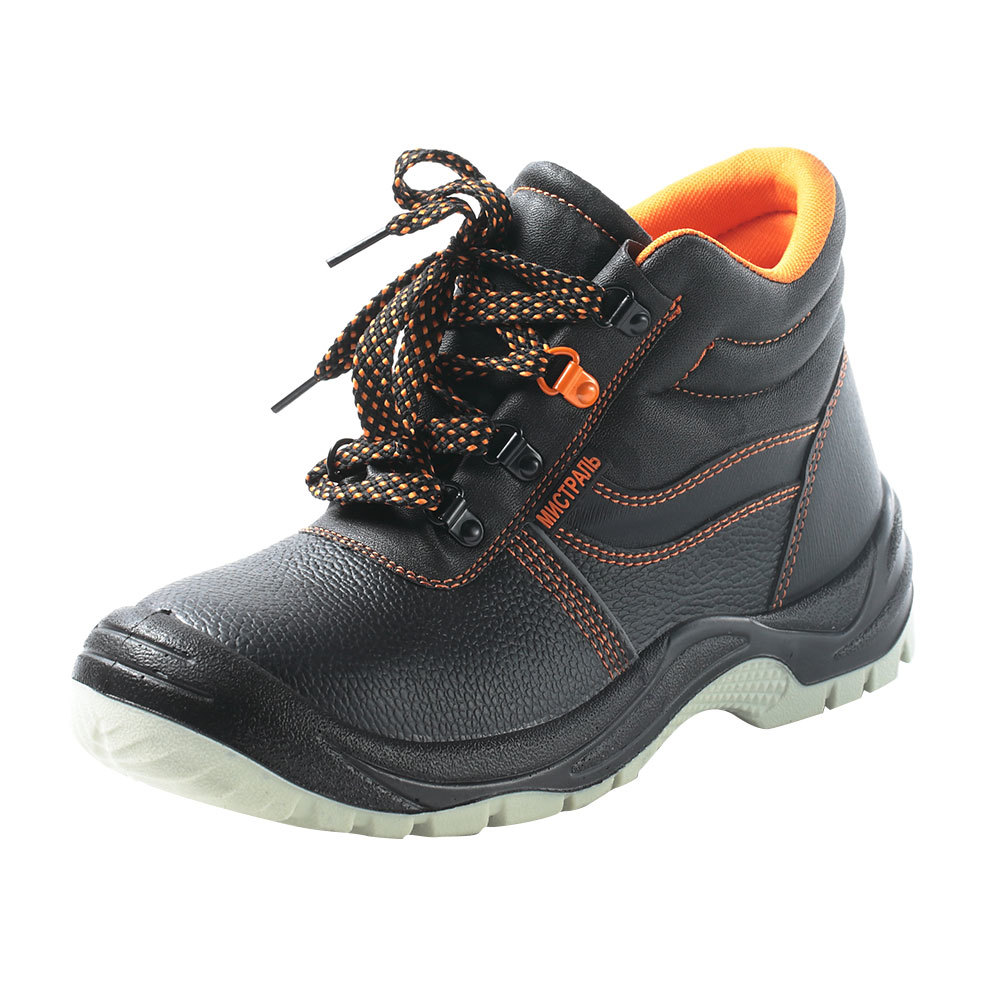 Ботинки кожаные с защитным подноском размер 42 черные Мистраль SJ8055 (105255)