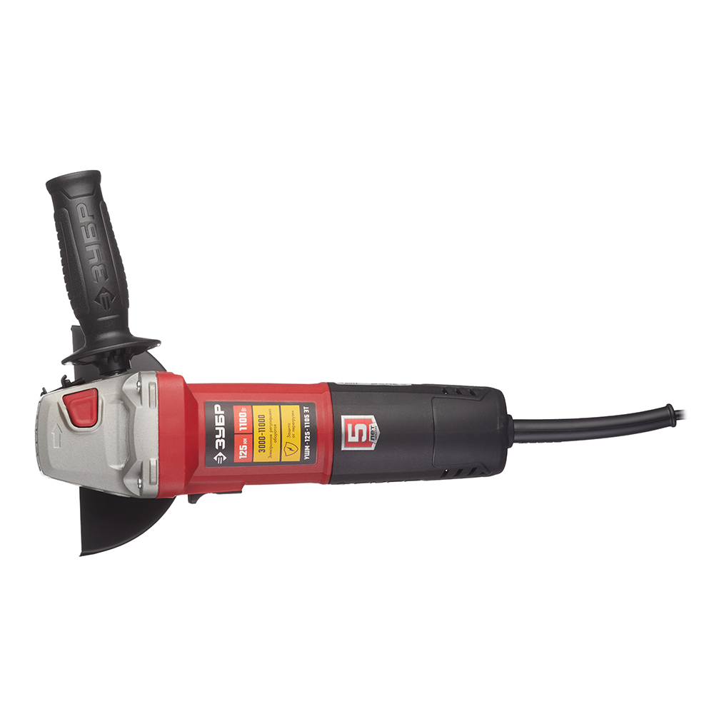 Шлифмашина угловая электрическая Зубр Мастер УШМ-125-1105 ЭТ 1100 Вт d125 мм