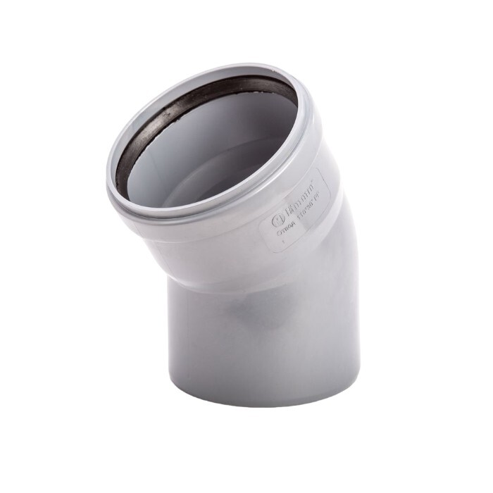 Отвод Lammin d110 мм 30° пластиковый для внутренней канализации (Lm35040011030)