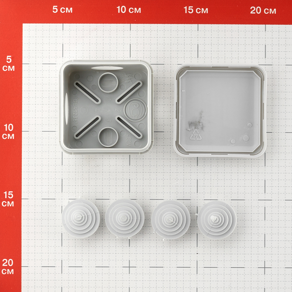Коробка распределительная 70х70х40 мм IP55 Greenel (GE41236)