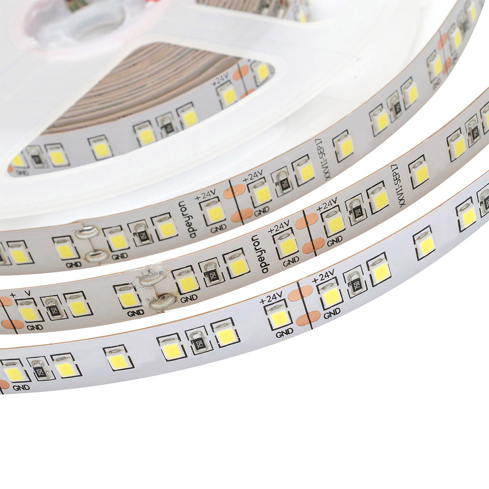 Лента светодиодная SMD 2835 6500К 24 В 20 Вт/м 5 м IP20 Apeyron (105ОО)