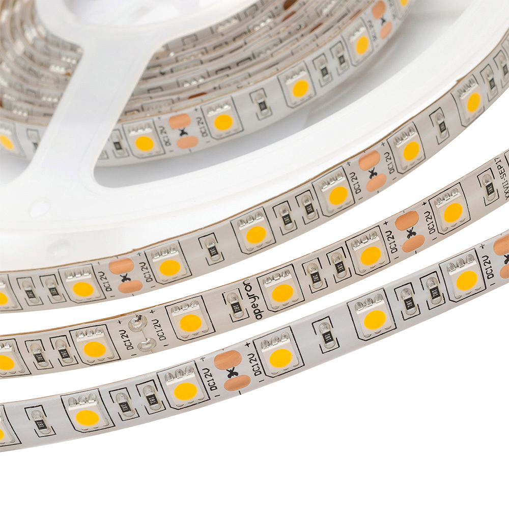 Лента светодиодная SMD 5050 3000К 12 В 12 Вт/м 3 м IP20 Apeyron (48ОО)