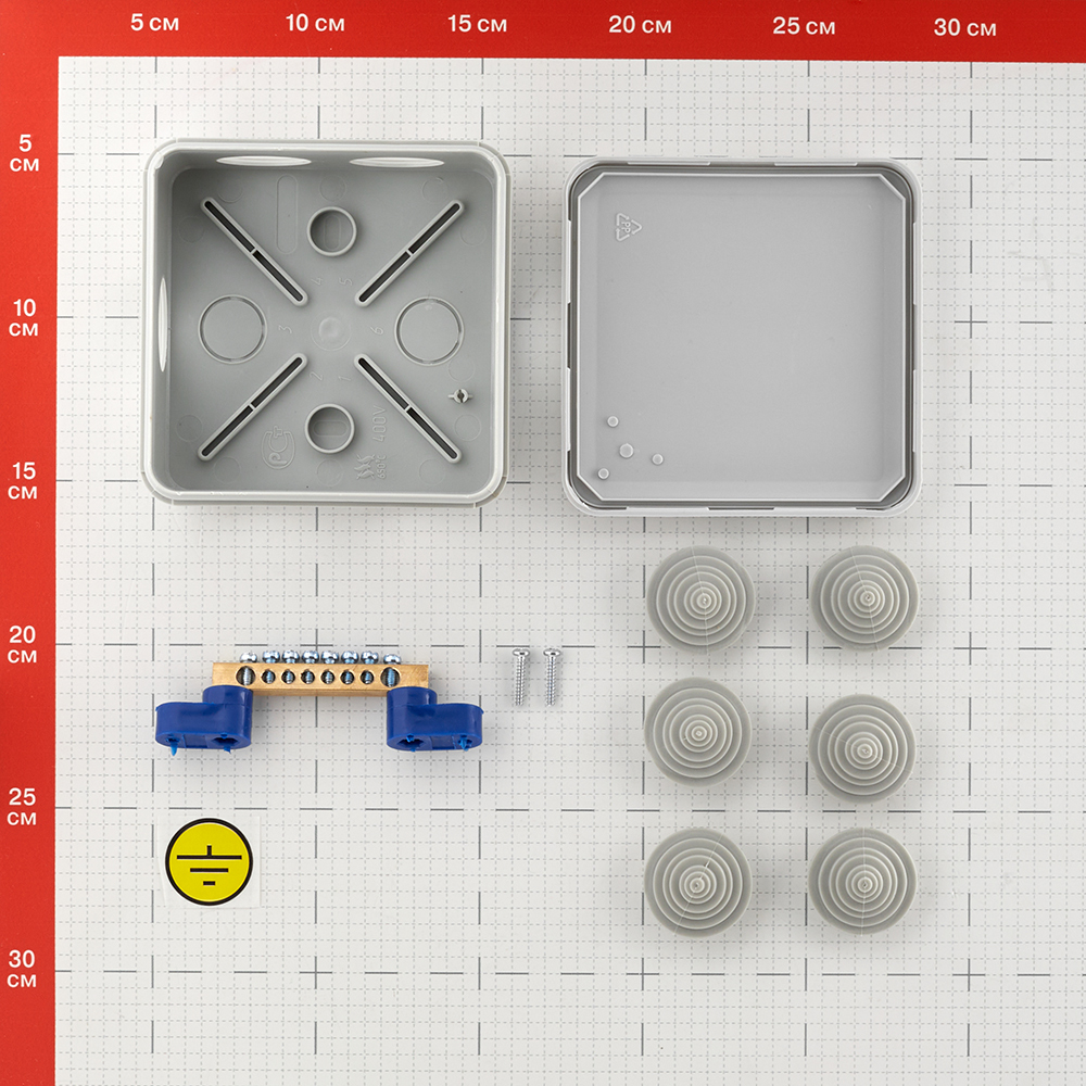 Коробка уравнивания потенциалов 100х100х50 мм IP55 Greenel (GE41361)