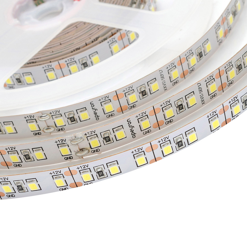 Лента светодиодная SMD 2835 6500К 12 В 14,4 Вт/м 2 м IP20 Apeyron (211BL)