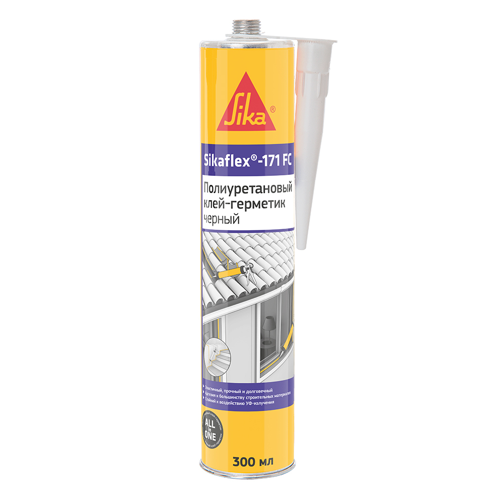 Клей-герметик полиуретановый Sika Sikaflex-171 FC черный 300 мл