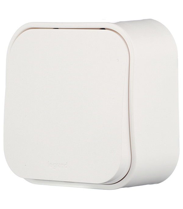 Выключатель Legrand Quteo одноклавишный накладной белый (782200)