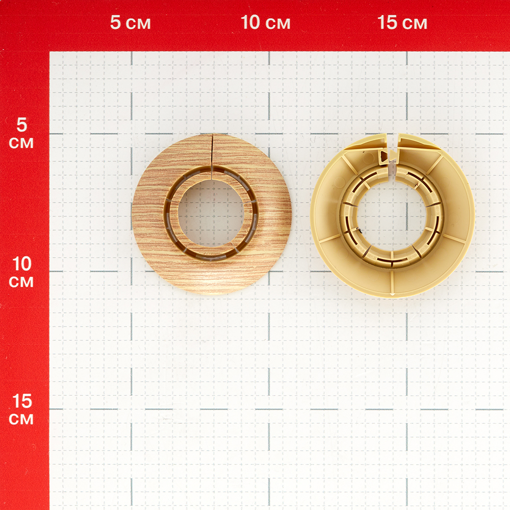 Обвод для труб ПВХ декоративный Ideal 25-34 мм дуб светлый (2 шт.)