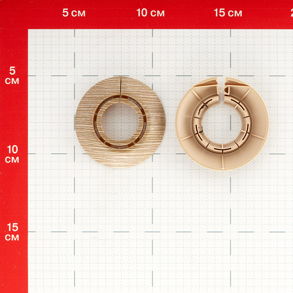Обвод для труб ПВХ декоративный Ideal 25-34 мм дуб рустик (2 шт.)