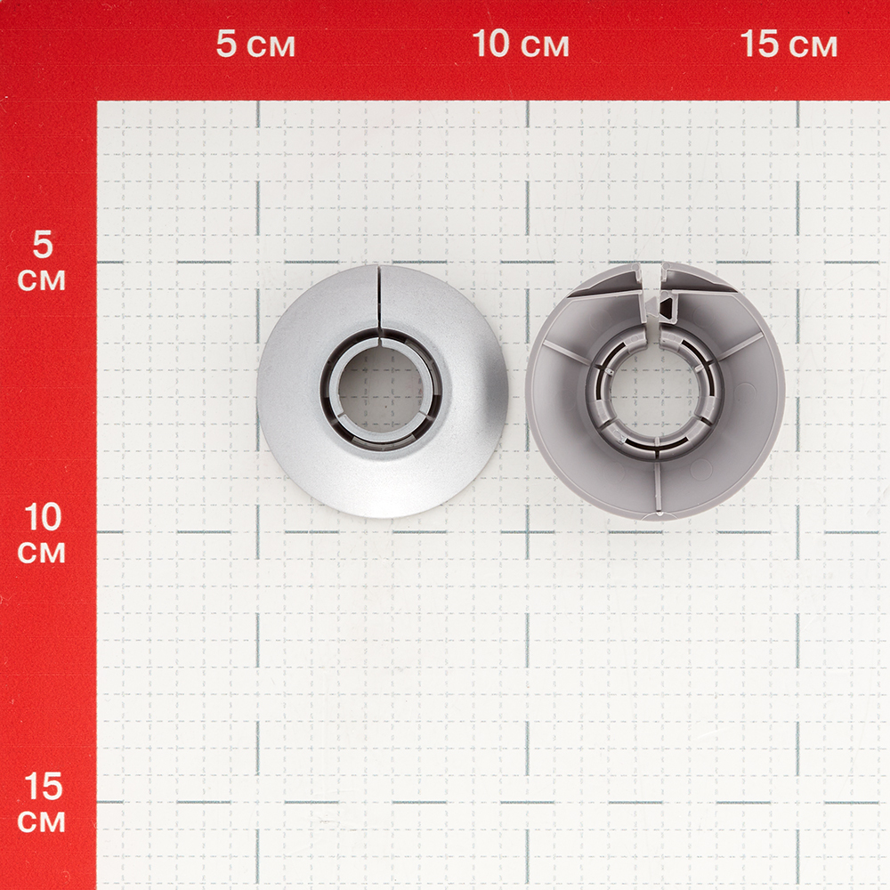 Обвод для труб ПВХ декоративный Ideal 16-22 мм металлик серебристый (2 шт.)