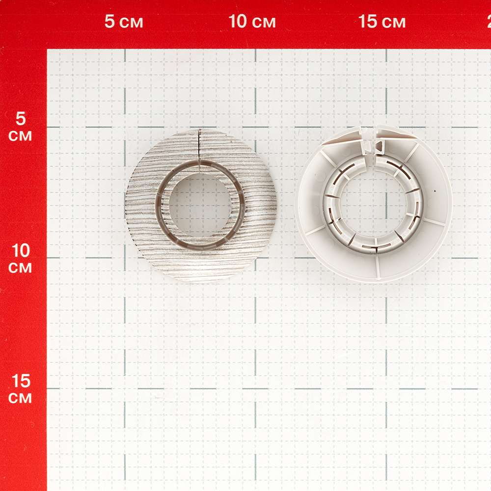 Обвод для труб ПВХ декоративный Ideal 25-34 мм ясень серый (2 шт.)