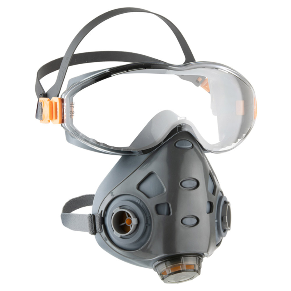 Полумаска Jeta Safety Air Optics FFP3 с интегрированными очками (9500-L)