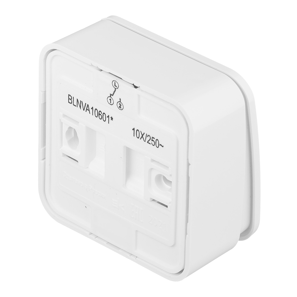 Переключатель Systeme Electric Blanca одноклавишный накладной белый (BLNVA106011)