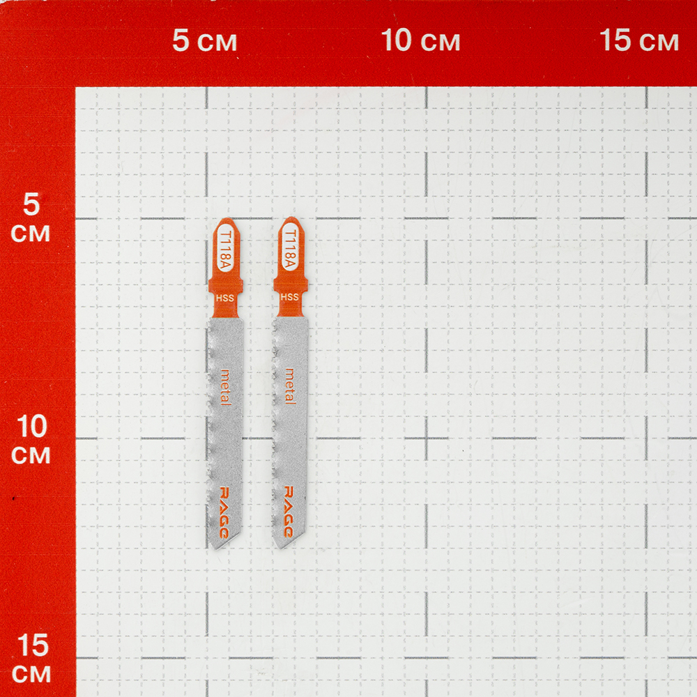 Пилки для лобзика Rage by Vira T118A (552038) по металлу L50 мм чистый рез (2 шт.)