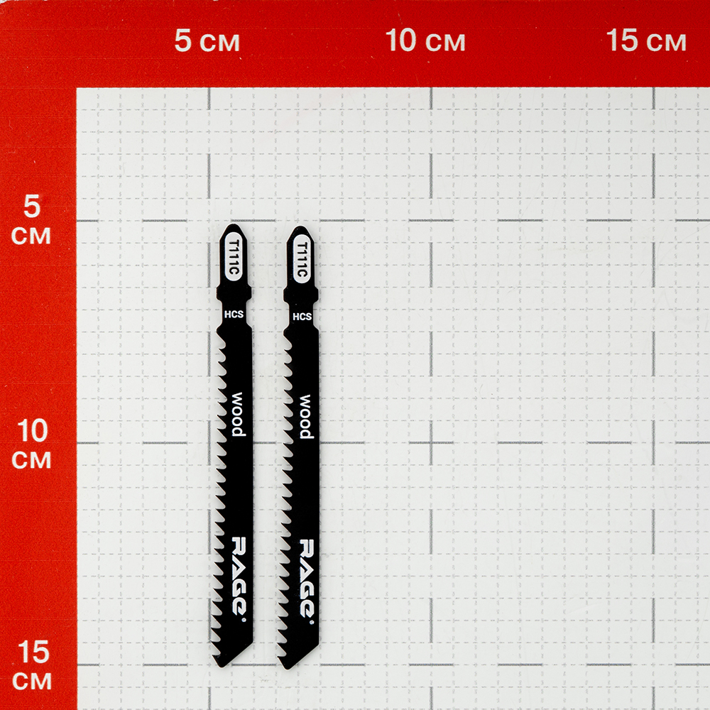 Пилки для лобзика Rage by Vira T111C (552025) по дереву L75 мм чистый рез (2 шт.)
