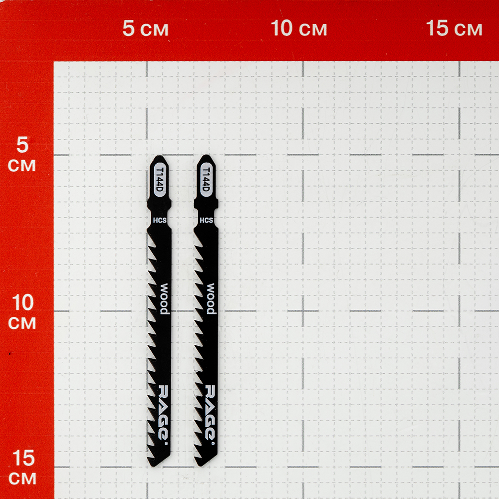 Пилки для лобзика Rage by Vira T144D (552031) по дереву L75 мм быстрый рез (2 шт.)
