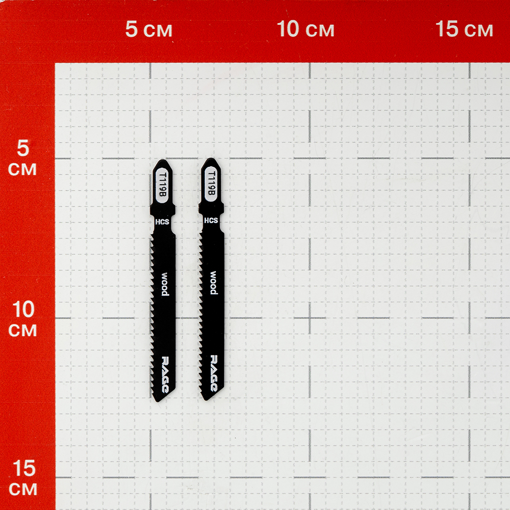 Пилки для лобзика Rage by Vira T119B (552026) по дереву L50 мм быстрый рез (2 шт.)