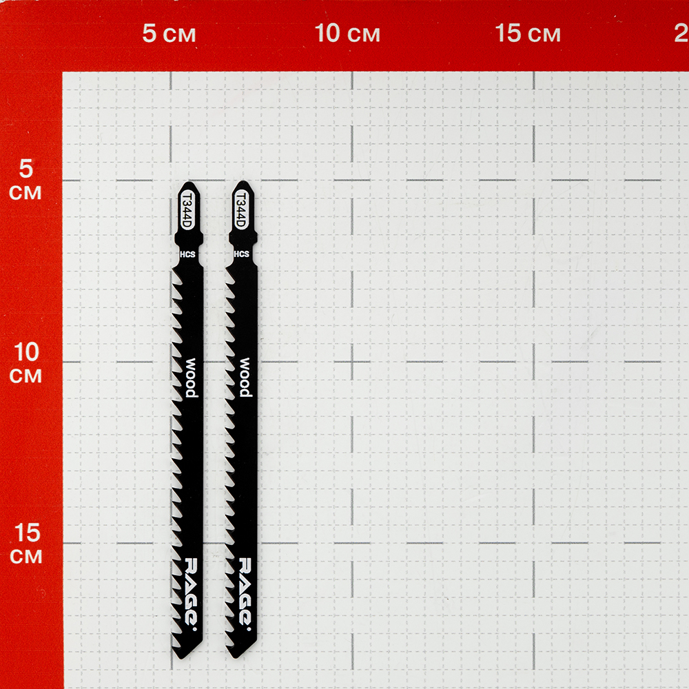 Пилки для лобзика Rage by Vira T344D (552024) по дереву L110 мм быстрый рез (2 шт.)