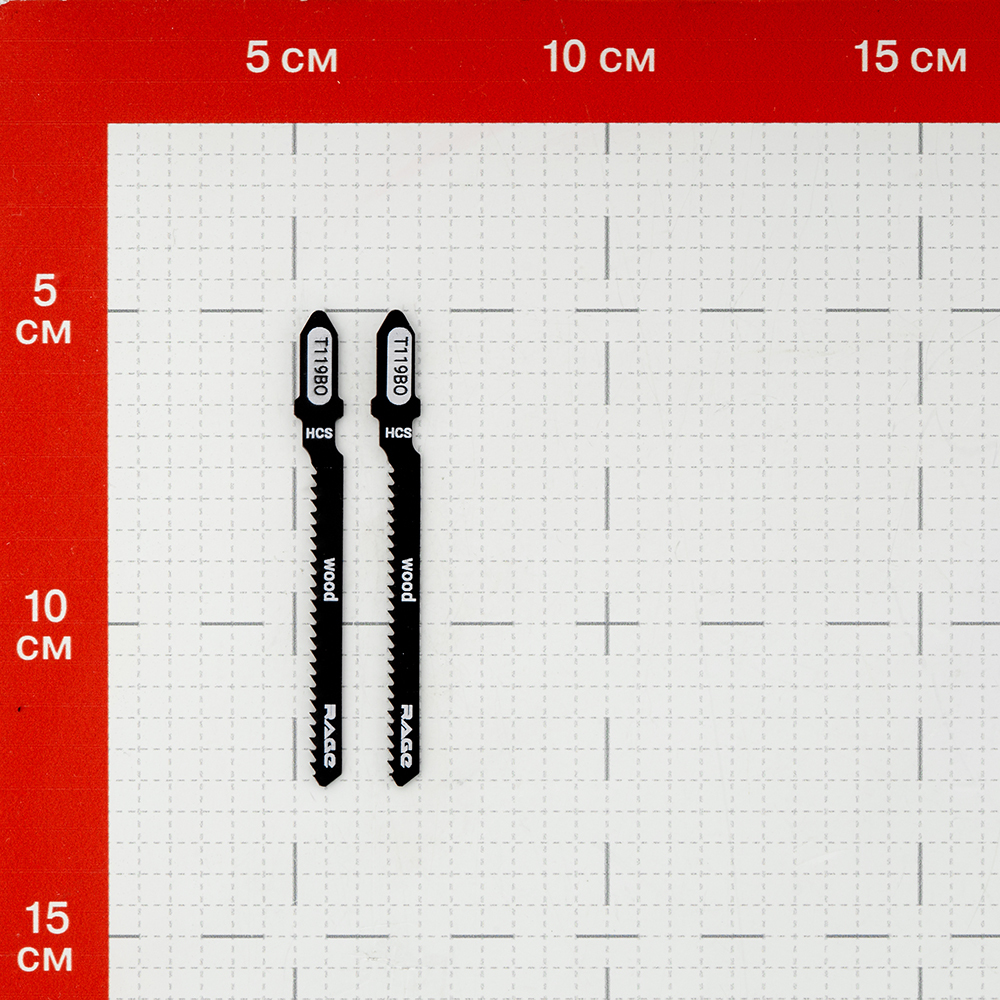 Пилки для лобзика Rage by Vira T119BO (552035) по дереву L50 мм криволинейный рез (2 шт.)