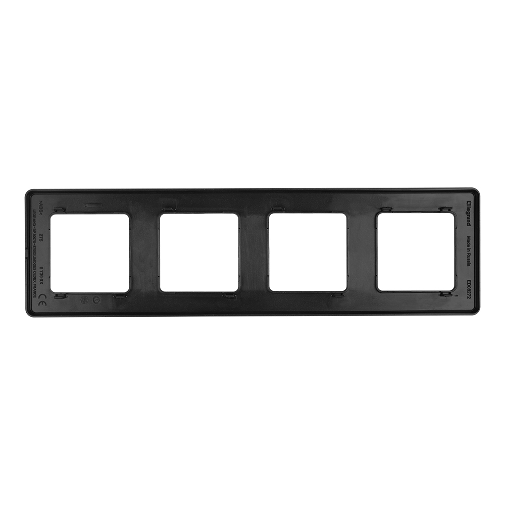 Рамка Legrand Inspiria четырехместная антрацит (673963)