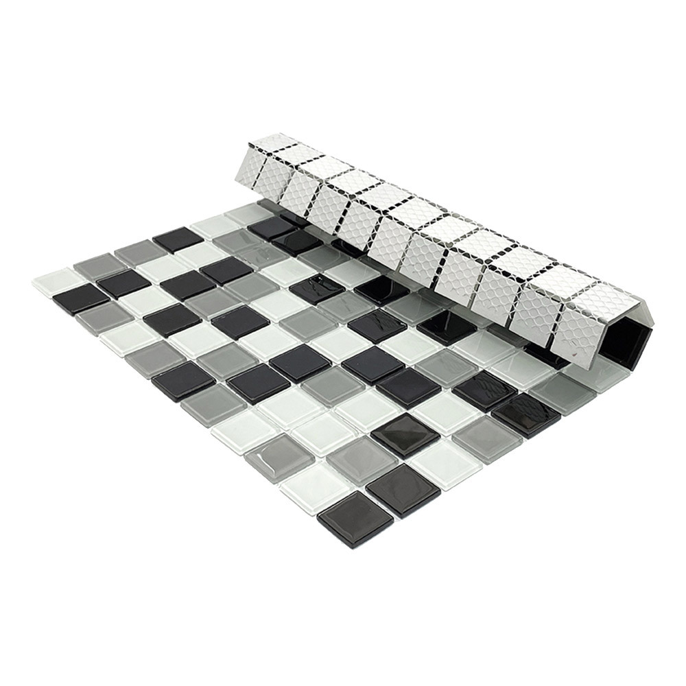 Мозаика Mir Mosaic Natural Color palette микс стеклянная 300х300х4 мм глянцевая