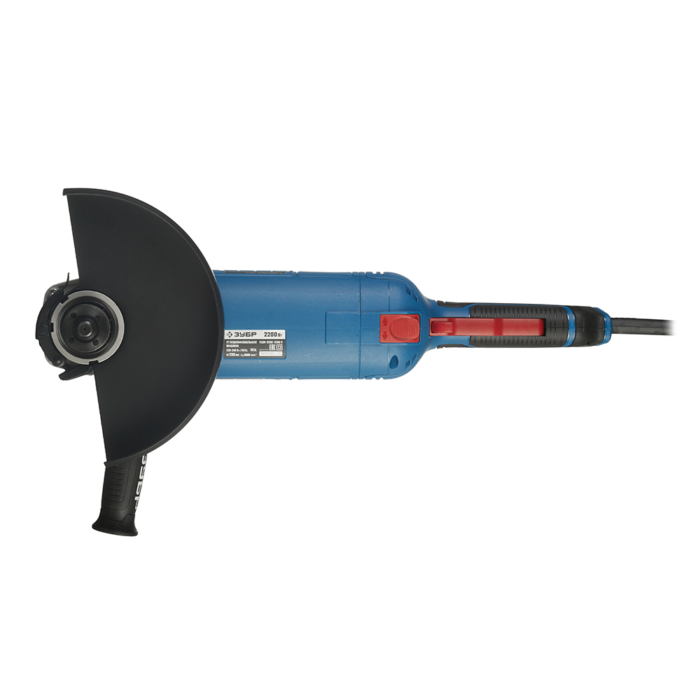 Шлифмашина угловая электрическая Зубр УШМ-П230-2200 П 2200 Вт d230 мм