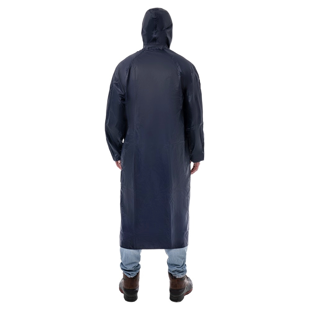 Плащ влагозащитный унисекс нейлон с ПВХ покрытием КМ (one size) рост 180-186 см синий