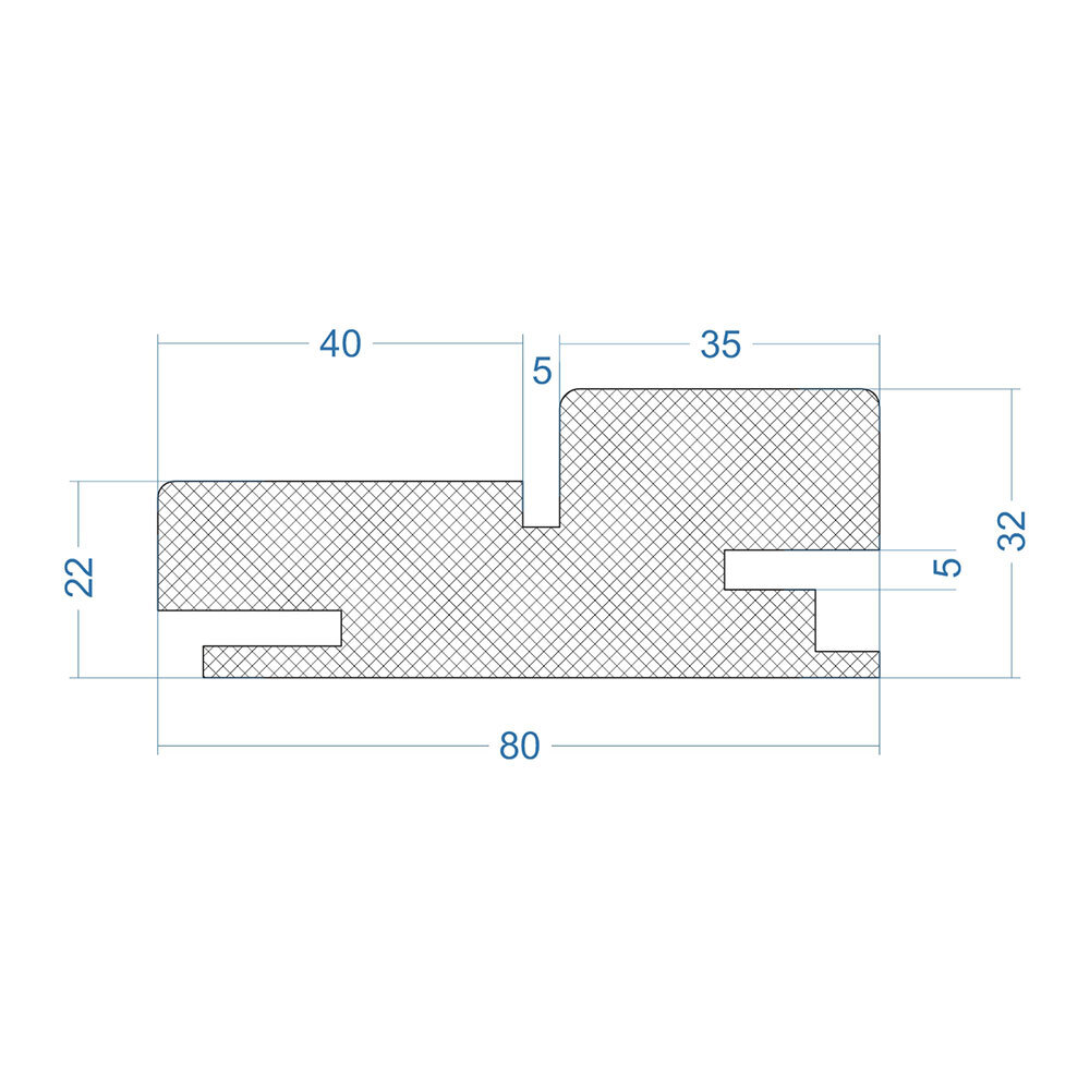 Коробка дверная телескопическая Атум Про X27 80х32х2100 мм ПВХ sweet stratum (2,5 шт.)