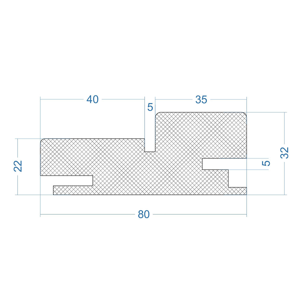 Коробка дверная телескопическая Атум Про X27 80х32х2100 мм ПВХ mild stratum (2,5 шт.)
