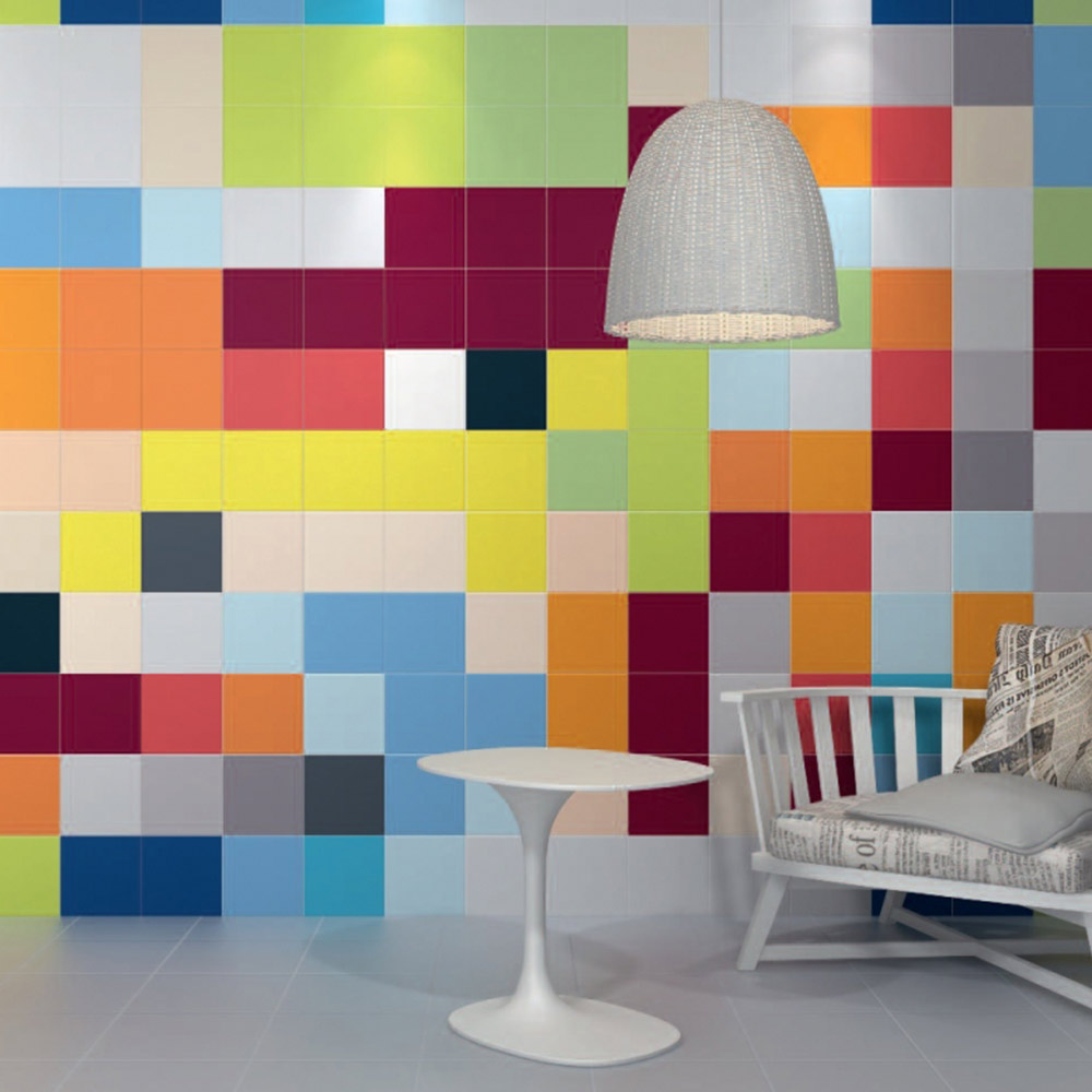 Плитка облицовочная Kerama Marazzi Калейдоскоп оранжевая матовая 200х200х7 мм (26 шт.=1,04 кв.м)