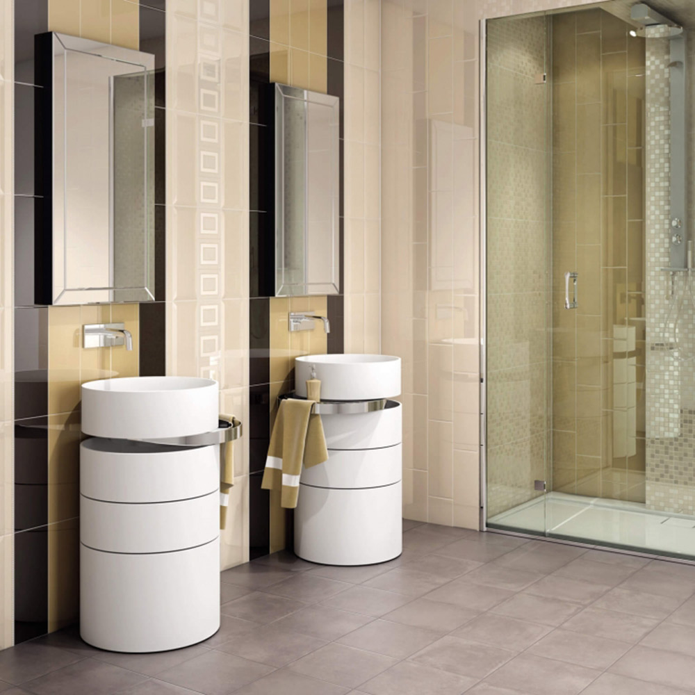 Плитка декор Кerama Marazzi Вилланелла белая 400x150x8 мм