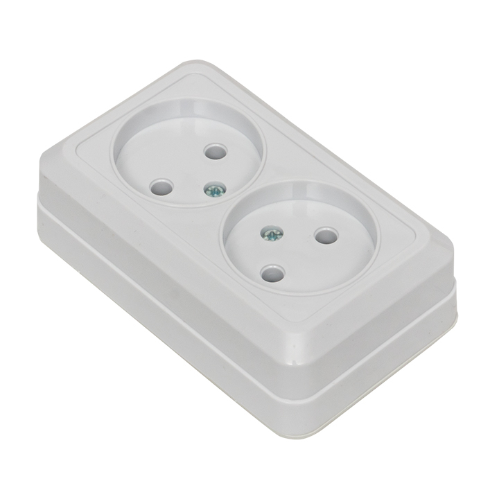 Розетка EKF Рим накладная белая (ENR10-102-10)