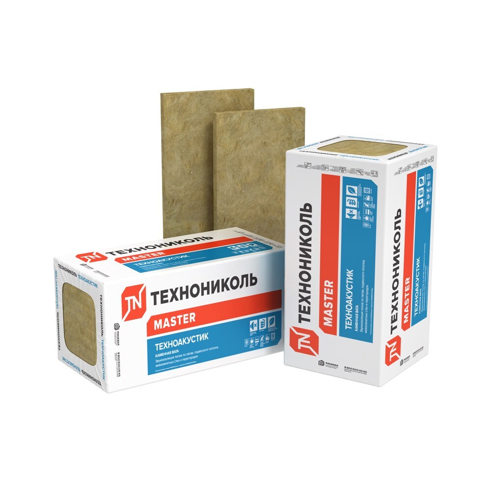 Шумоизоляция Технониколь Техноакустик 50х600х1200 мм 8,64 кв.м