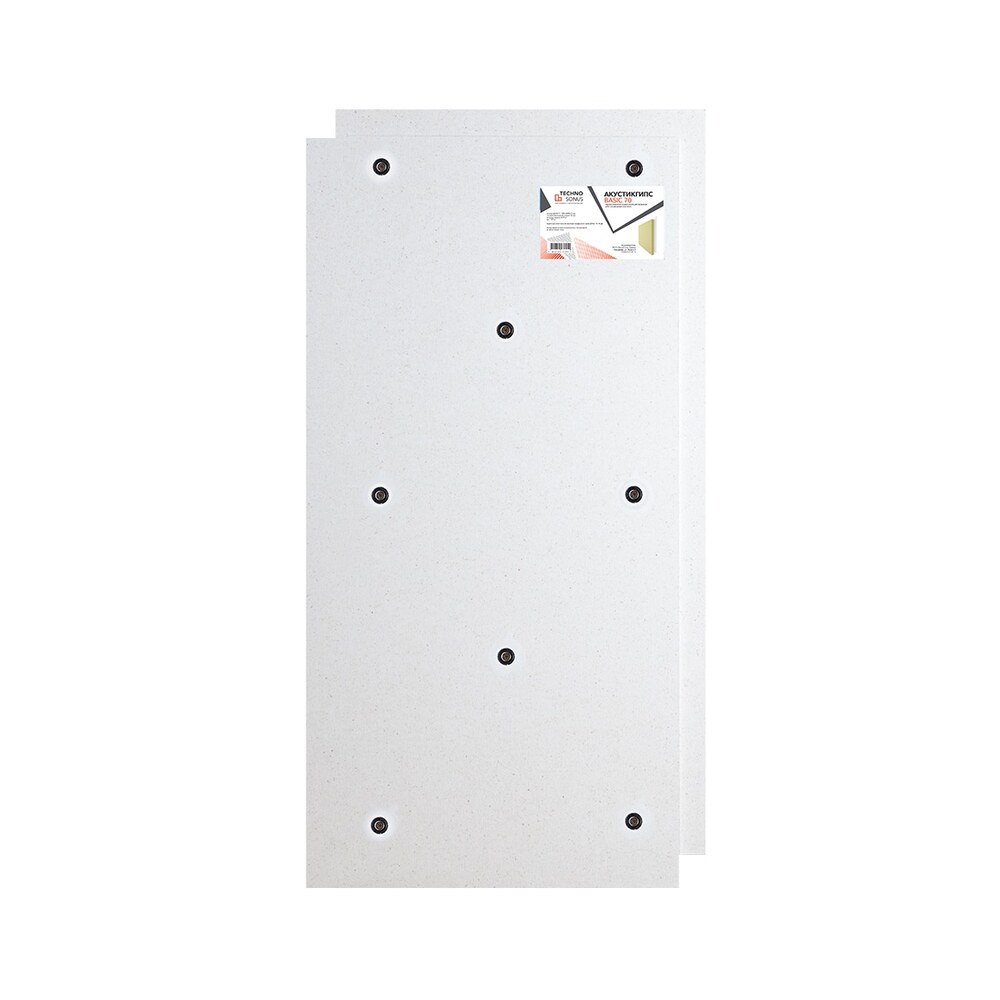 Панель звукоизоляционная AcousticGyps Basic 70х600х1200 мм с комплектом крепежа