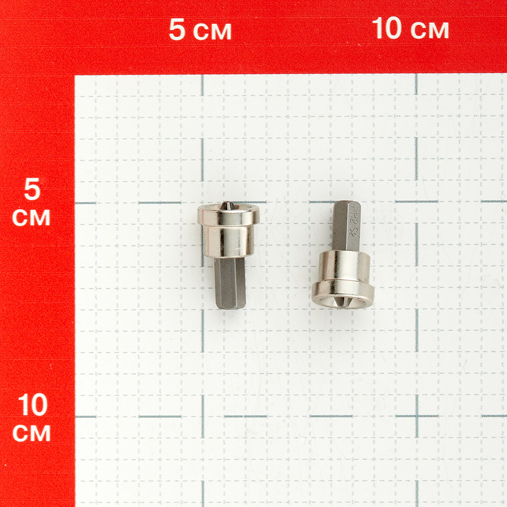 Бита КМ (815719) PH2 магнитная 25 мм с ограничителем (2 шт.)