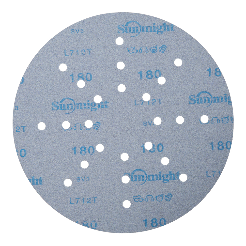 Диск шлифовальный Sunmight Ceramic d225 мм P180 на липучку пленочная основа (3 шт.) (78010R3)