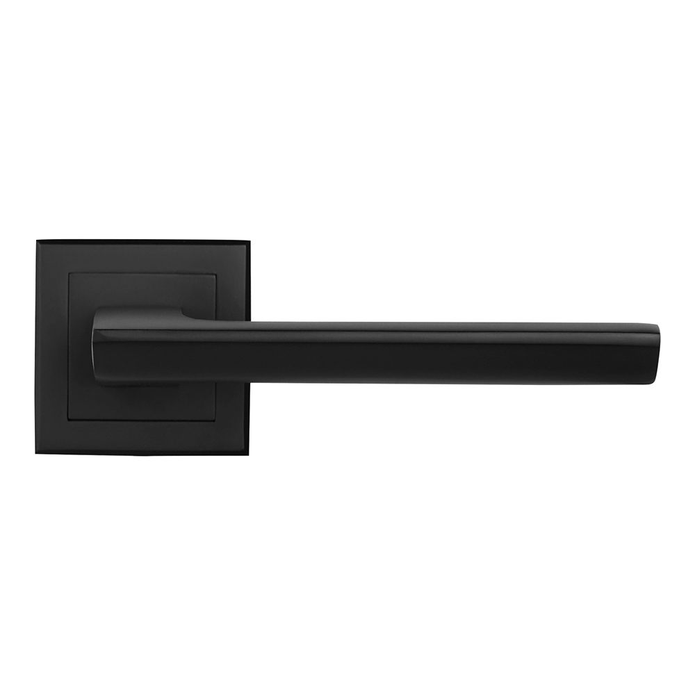 Ручка дверная Corsa Deco Camellia квадратная розетка черная (990314)