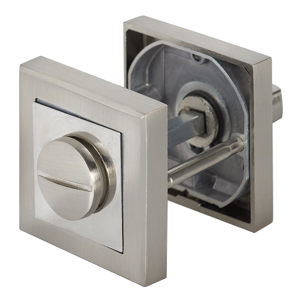 Фиксатор Corsa Deco квадратная розетка матовый никель/хром (990325)