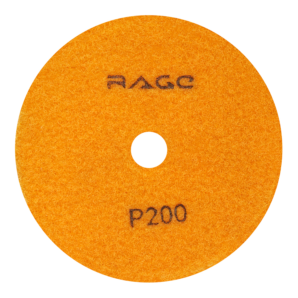 Круг алмазный шлифовальный по камню Rage by Vira гибкий d100 мм P200 для сухого шлифования