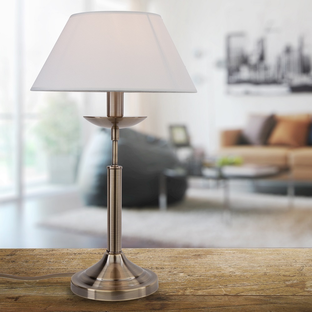 Лампа настольная E14 40 Вт Eurosvet Hotel (80134)