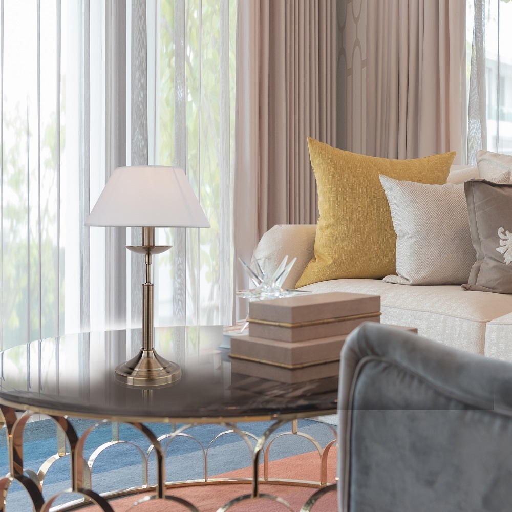 Лампа настольная E14 40 Вт Eurosvet Hotel (80134)