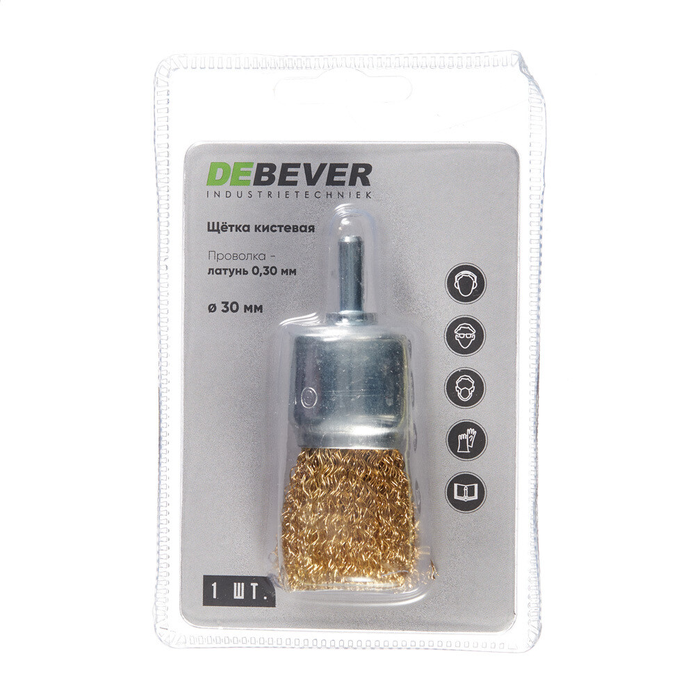 Корщетка для дрели Debever (DB80163393) мягкая кистеобразная d30 мм